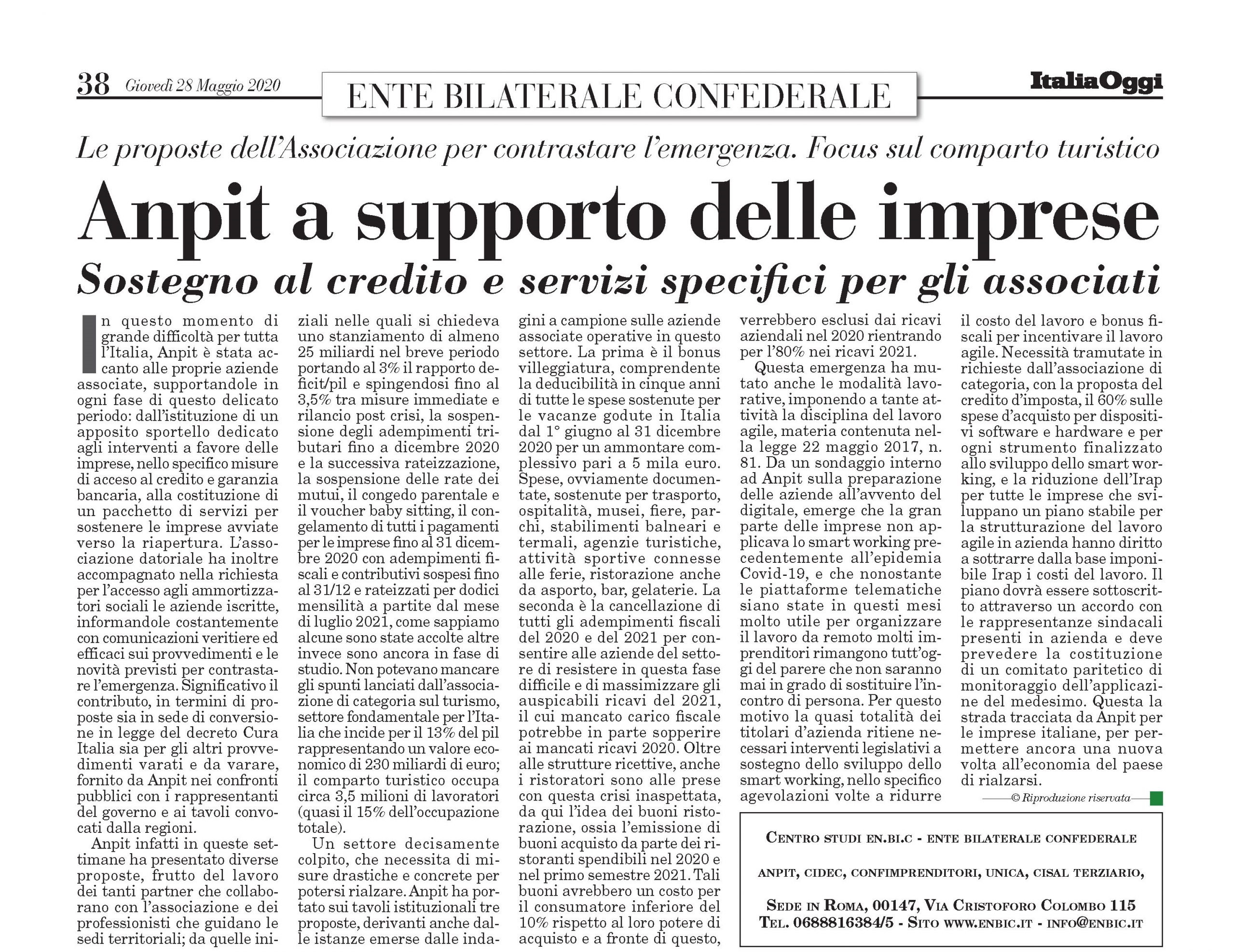 supporto imprese laica anpit 2020